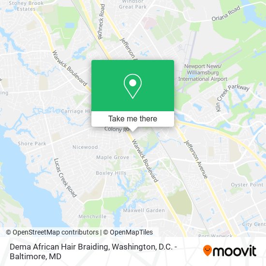 Dema African Hair Braiding map
