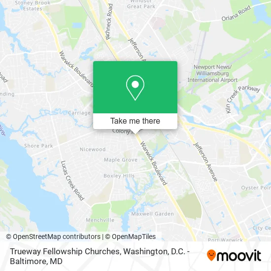 Trueway Fellowship Churches map