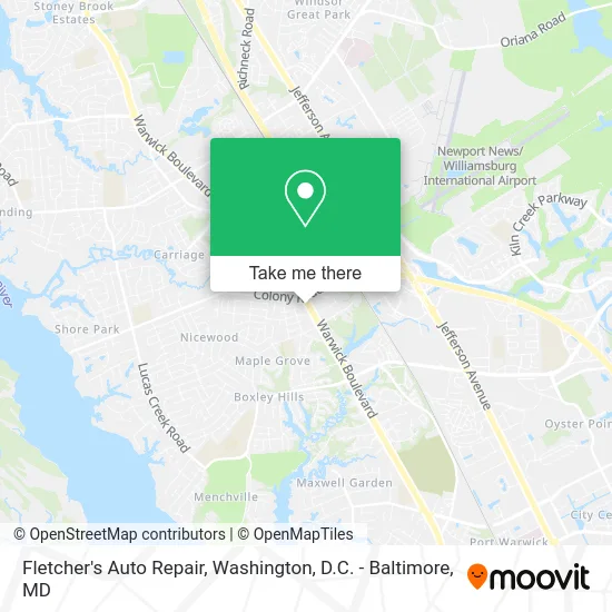 Fletcher's Auto Repair map