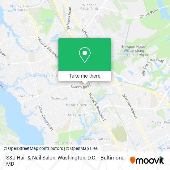 S&J Hair & Nail Salon map