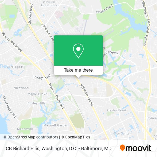 CB Richard Ellis map
