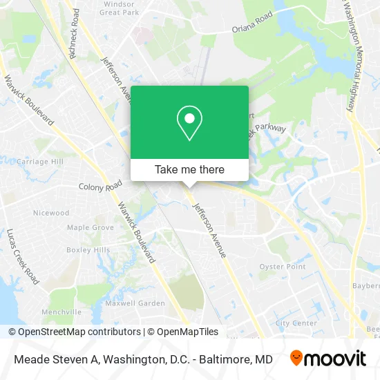 Meade Steven A map