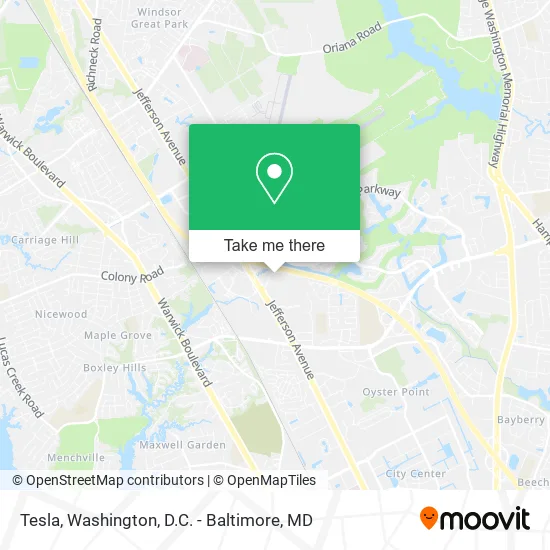 Tesla map