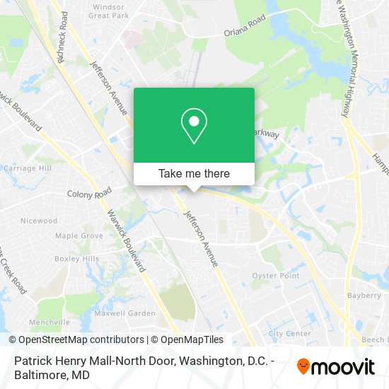 Mapa de Patrick Henry Mall-North Door