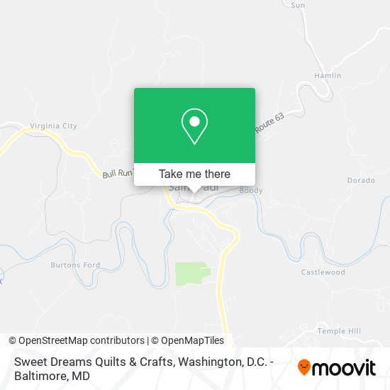 Sweet Dreams Quilts & Crafts map