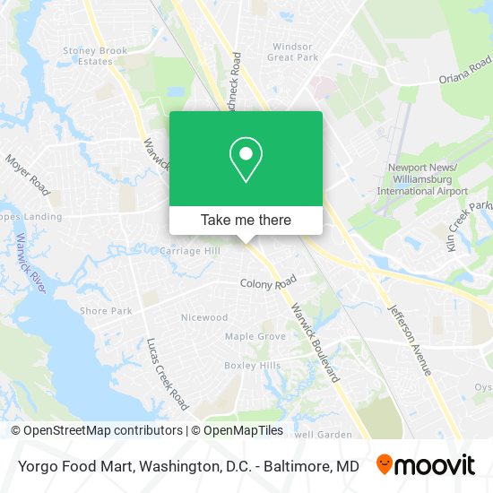 Mapa de Yorgo Food Mart