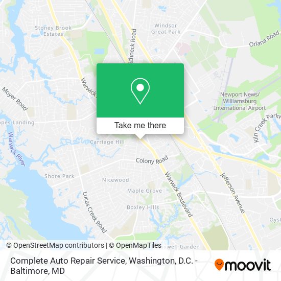 Mapa de Complete Auto Repair Service
