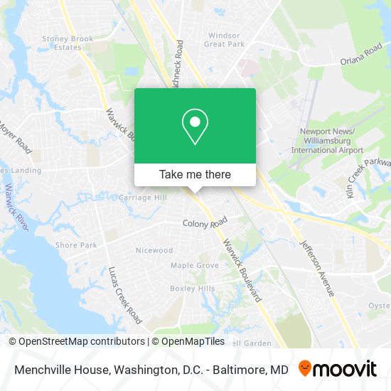 Mapa de Menchville House