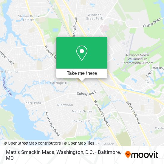 Mapa de Matt's Smackin Macs