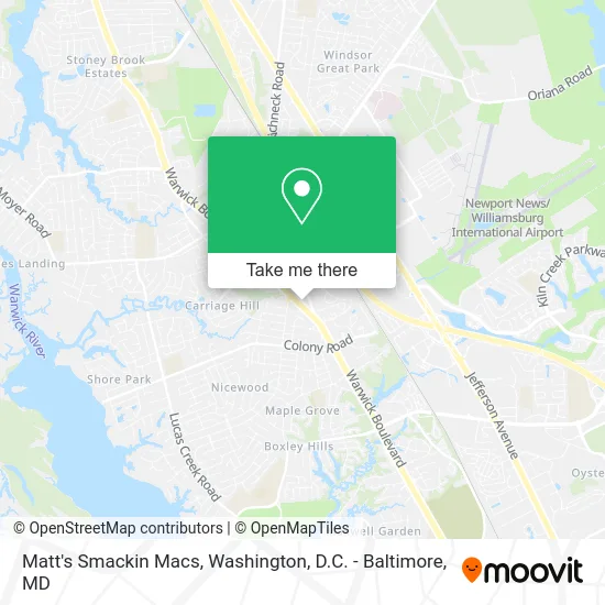 Matt's Smackin Macs map