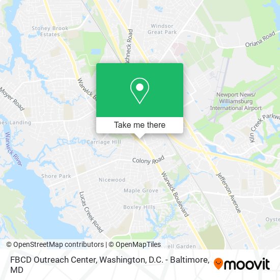 FBCD Outreach Center map