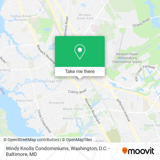 Mapa de Windy Knolls Condominiums
