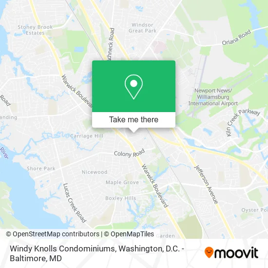 Windy Knolls Condominiums map