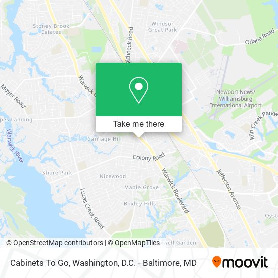 Cabinets To Go map