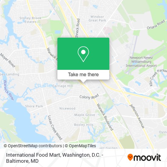 International Food Mart map
