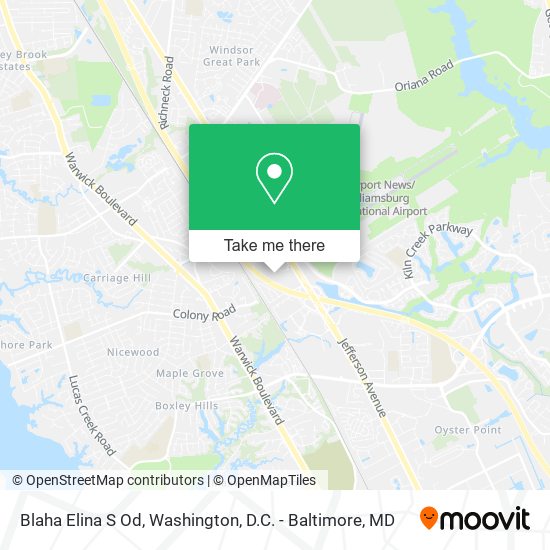 Mapa de Blaha Elina S Od