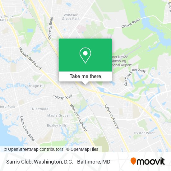 Sam's Club map