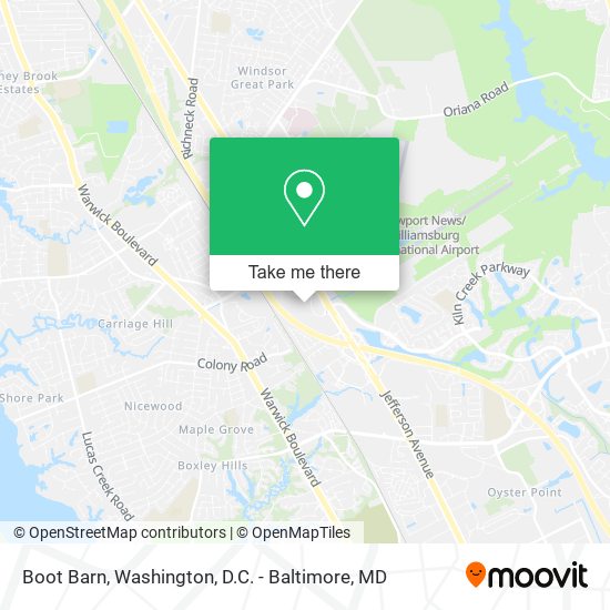 Mapa de Boot Barn