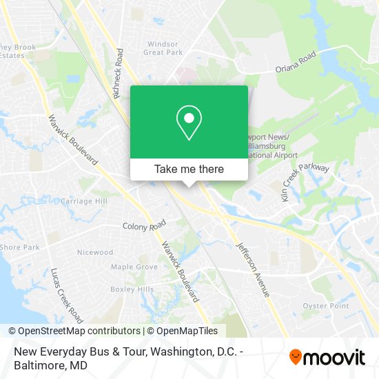 New Everyday Bus & Tour map
