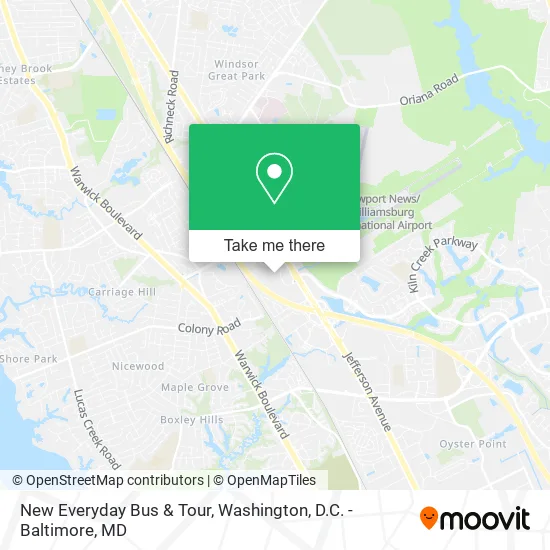 New Everyday Bus & Tour map