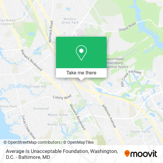 Average Is Unacceptable Foundation map