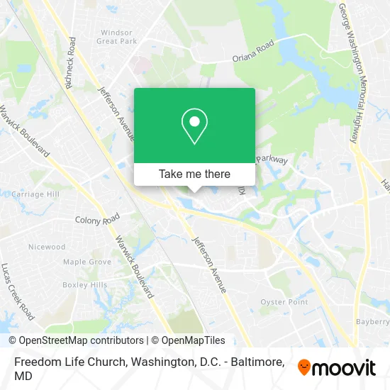 Freedom Life Church map