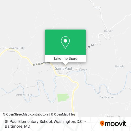 St Paul Elementary School map