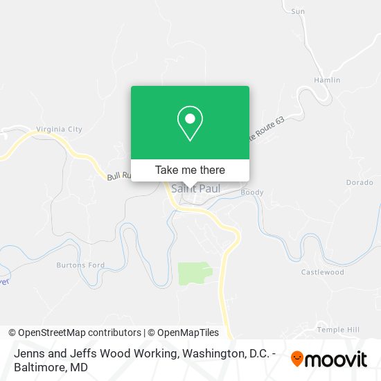 Jenns and Jeffs Wood Working map
