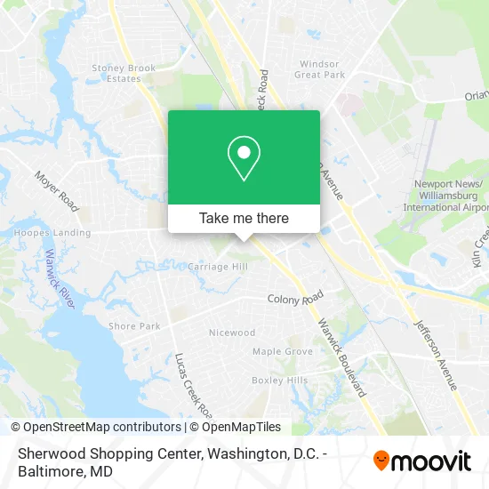 Sherwood Shopping Center map
