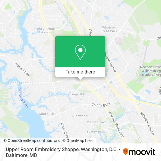 Upper Room Embroidery Shoppe map