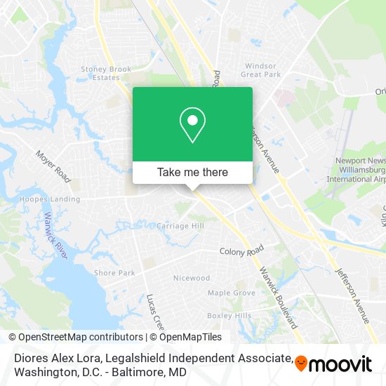 Diores Alex Lora, Legalshield Independent Associate map