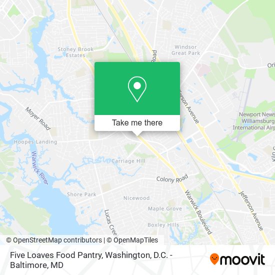 Five Loaves Food Pantry map