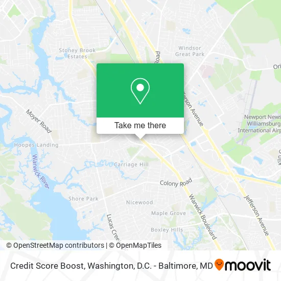 Credit Score Boost map