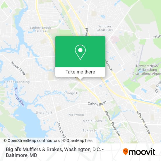 Big al's Mufflers & Brakes map