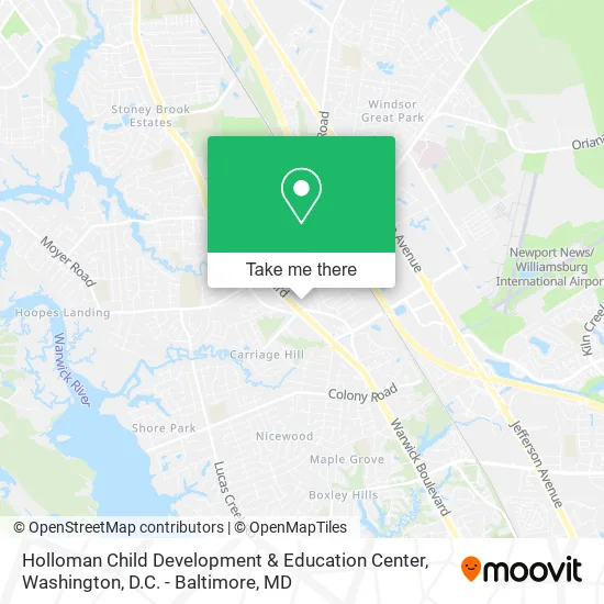 Holloman Child Development & Education Center map