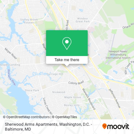 Mapa de Sherwood Arms Apartments