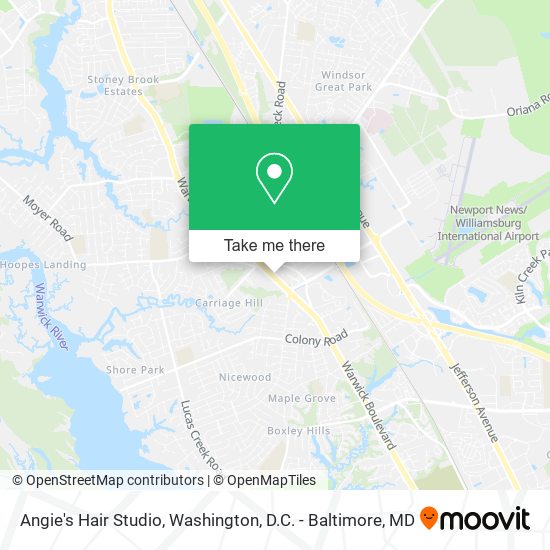 Angie's Hair Studio map