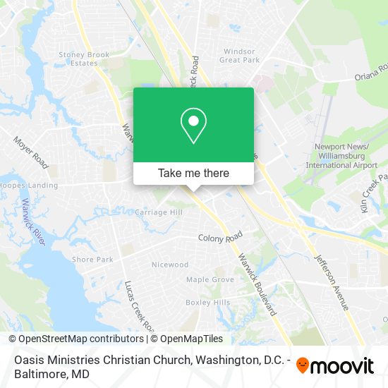 Oasis Ministries Christian Church map
