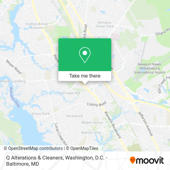 Q Alterations & Cleaners map