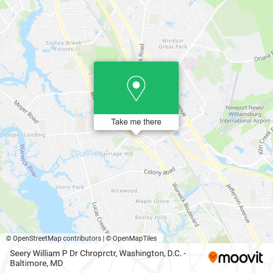 Seery William P Dr Chroprctr map