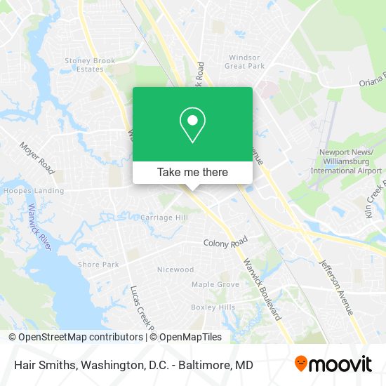 Mapa de Hair Smiths