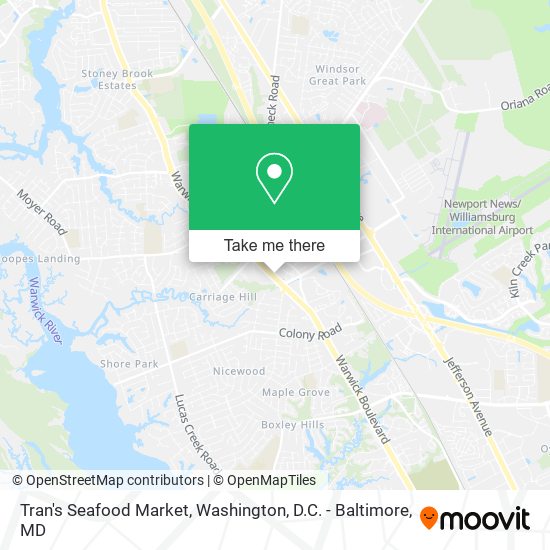 Mapa de Tran's Seafood Market