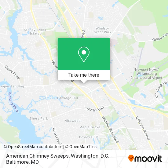 American Chimney Sweeps map
