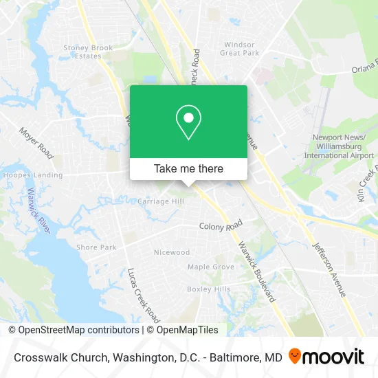Crosswalk Church map