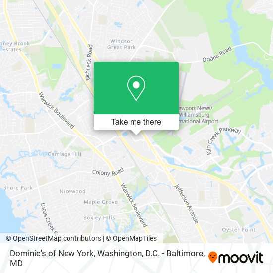 Mapa de Dominic's of New York