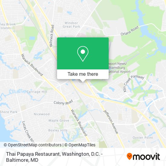 Mapa de Thai Papaya Restaurant