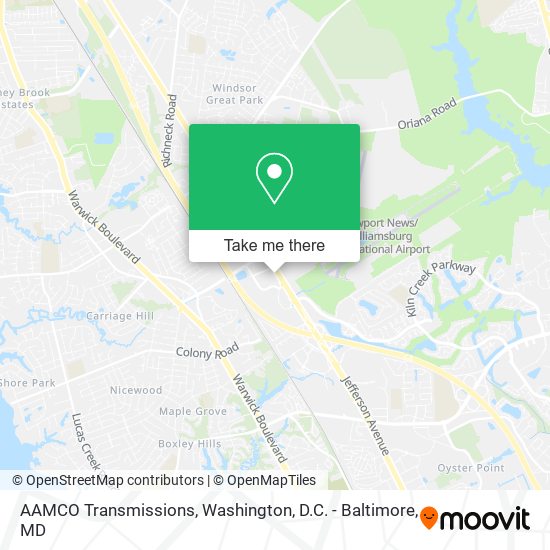 AAMCO Transmissions map