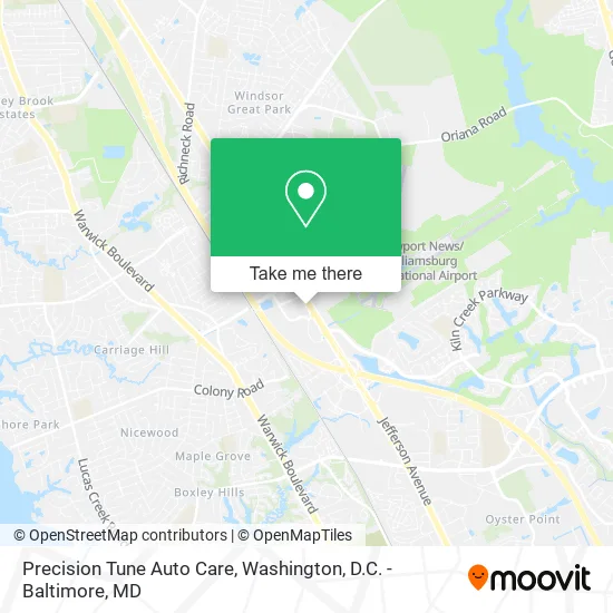 Precision Tune Auto Care map