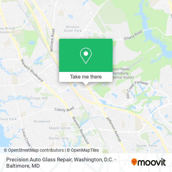 Precision Auto Glass Repair map