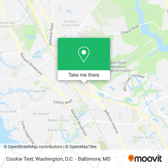 Cookie Text map